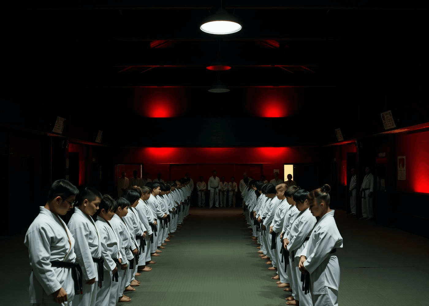 Karate training
