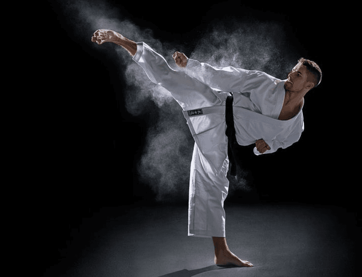 Karate training